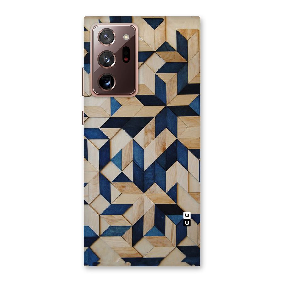 Disorted Wood Blue Back Case for Galaxy Note 20 Ultra