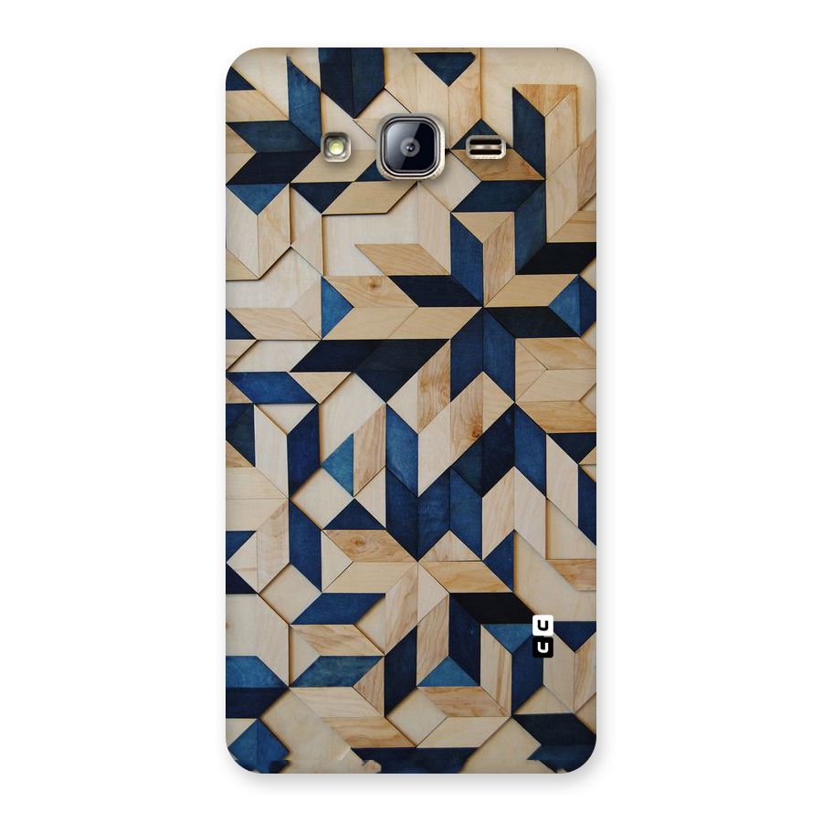 Disorted Wood Blue Back Case for Galaxy On5