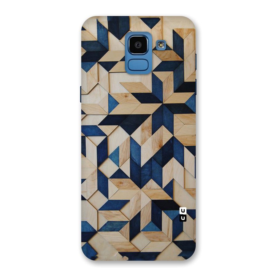 Disorted Wood Blue Back Case for Galaxy On6