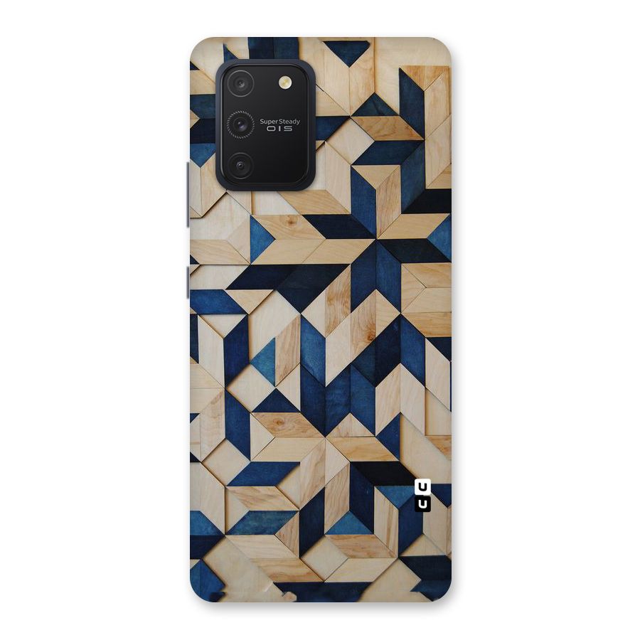 Disorted Wood Blue Back Case for Galaxy S10 Lite