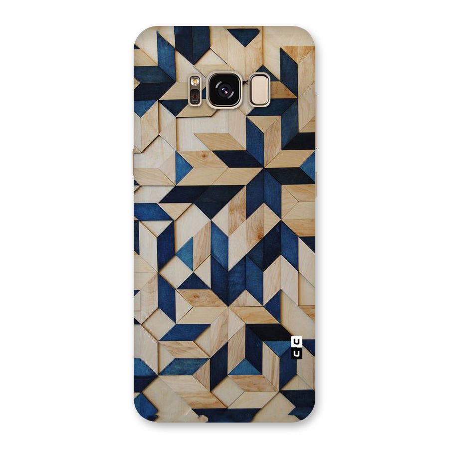 Disorted Wood Blue Back Case for Galaxy S8