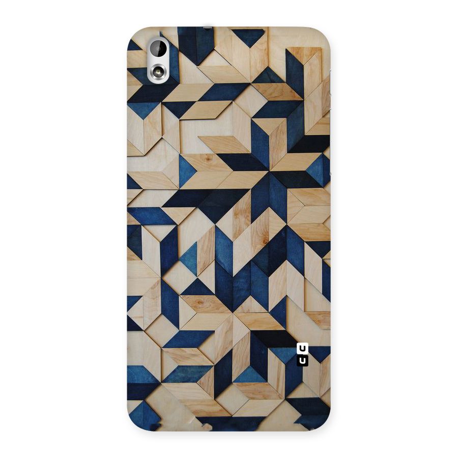 Disorted Wood Blue Back Case for HTC Desire 816g