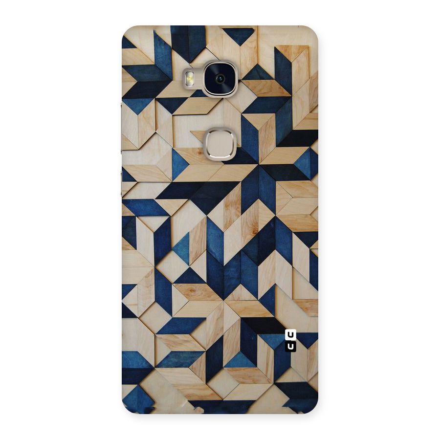 Disorted Wood Blue Back Case for Huawei Honor 5X