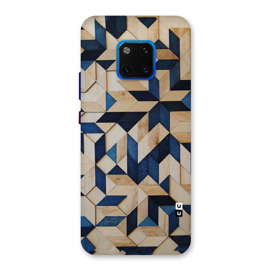 Disorted Wood Blue Back Case for Huawei Mate 20 Pro