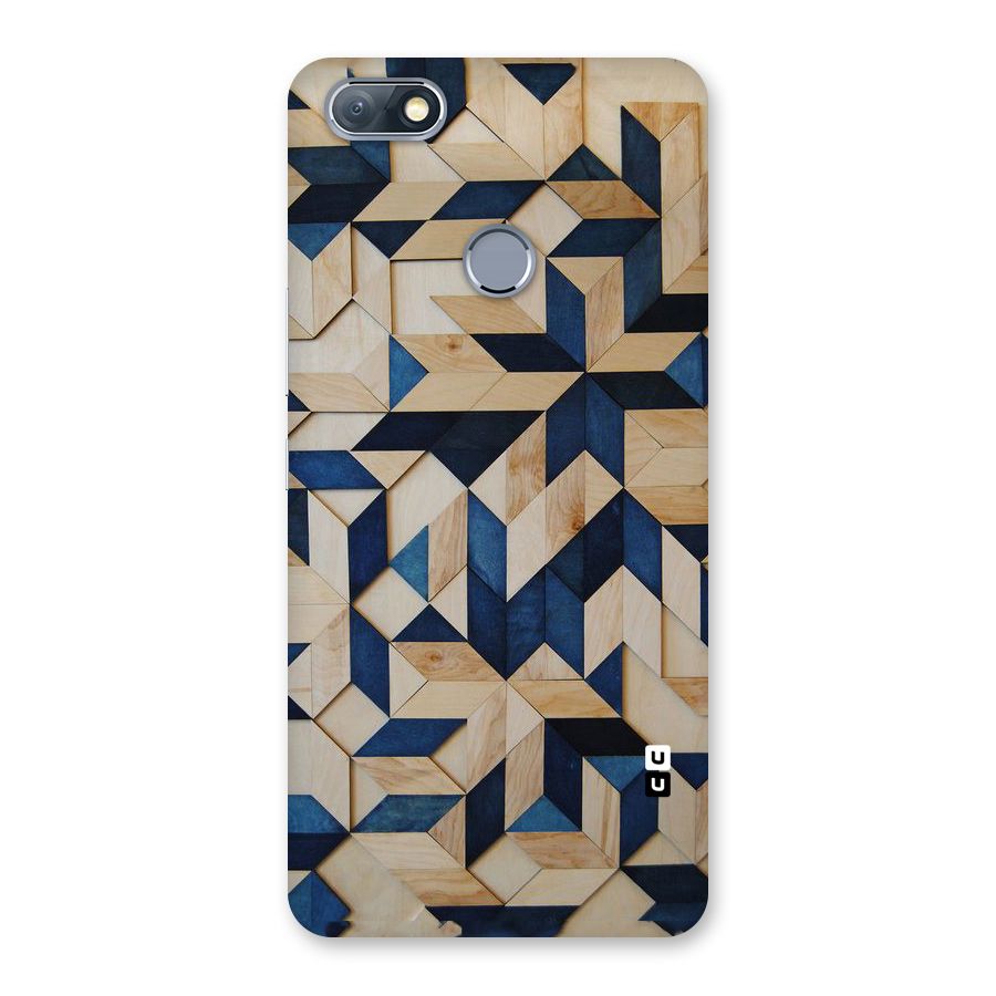 Disorted Wood Blue Back Case for Infinix Note 5