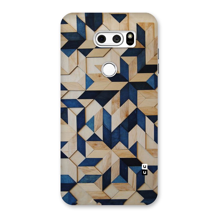 Disorted Wood Blue Back Case for LG V30