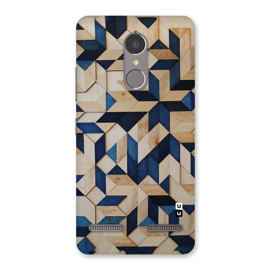 Disorted Wood Blue Back Case for Lenovo K6