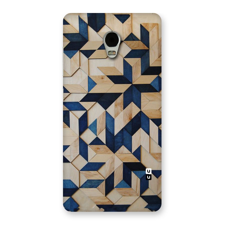 Disorted Wood Blue Back Case for Lenovo Vibe P1