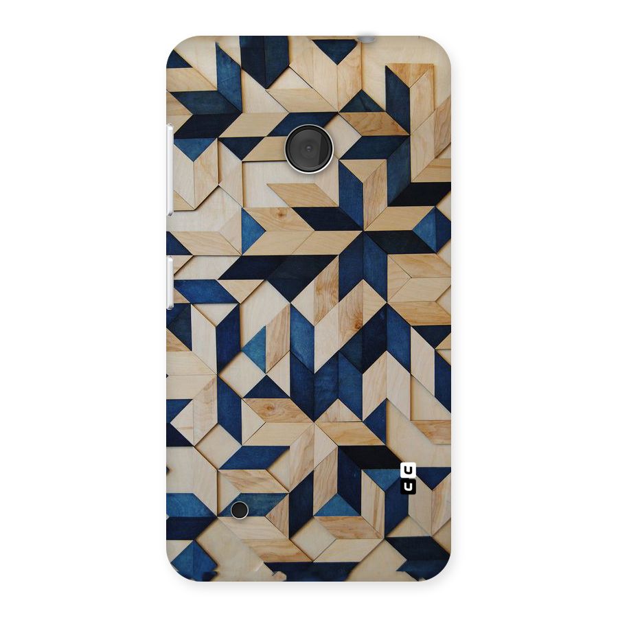 Disorted Wood Blue Back Case for Lumia 530