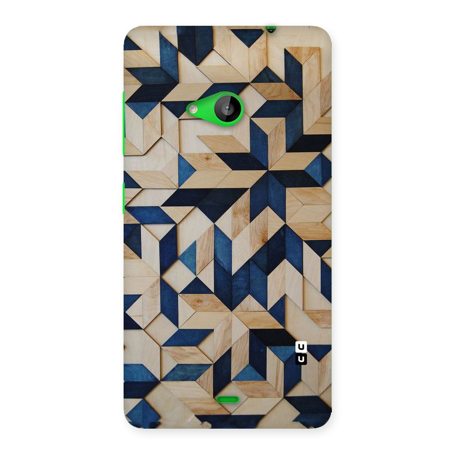 Disorted Wood Blue Back Case for Lumia 535