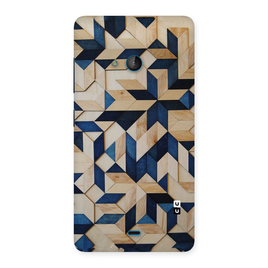 Disorted Wood Blue Back Case for Lumia 540