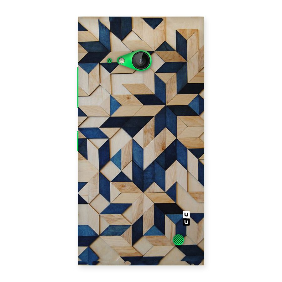 Disorted Wood Blue Back Case for Lumia 730