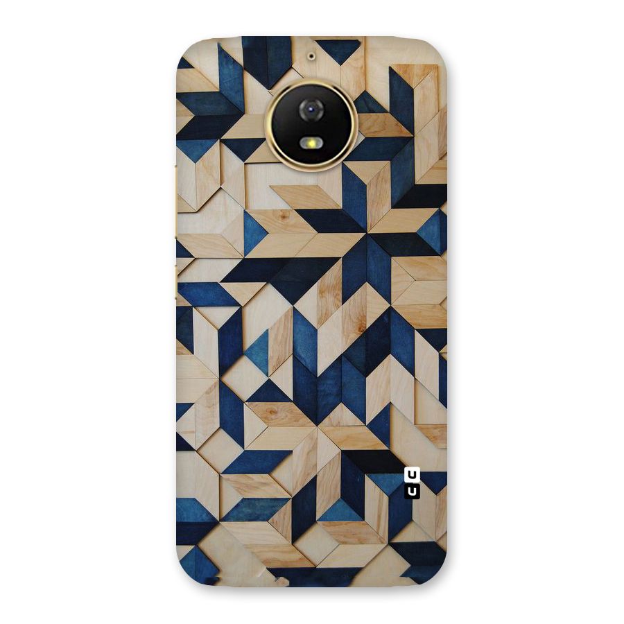 Disorted Wood Blue Back Case for Moto G5s