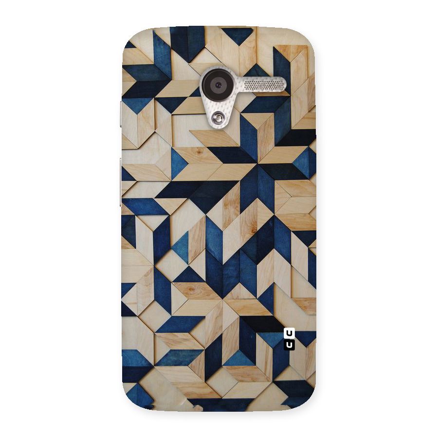 Disorted Wood Blue Back Case for Moto X