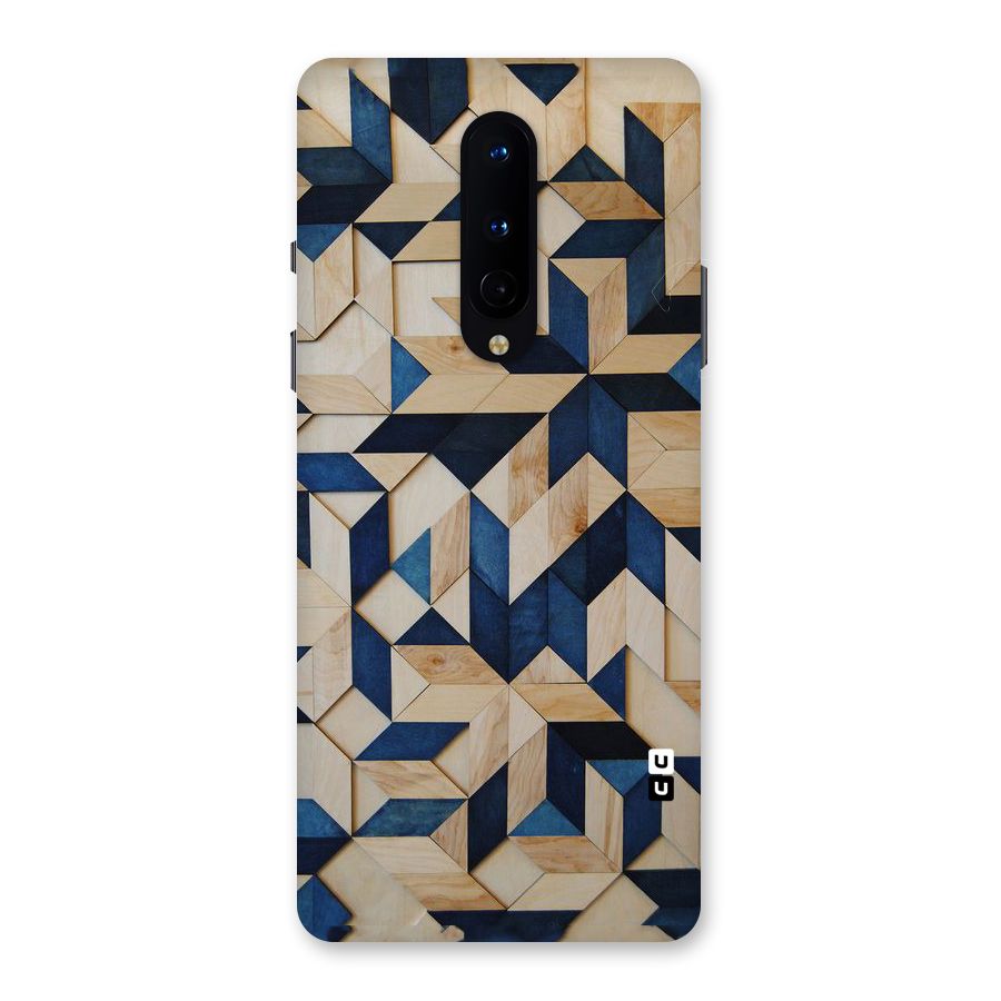 Disorted Wood Blue Back Case for OnePlus 8
