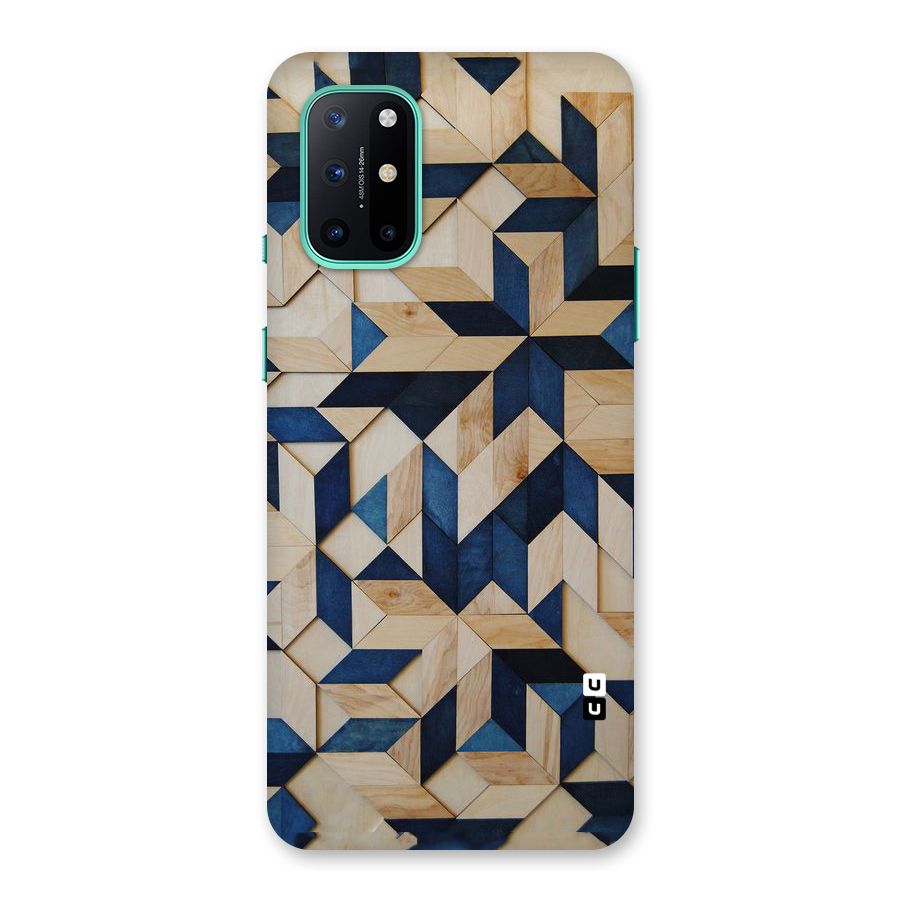 Disorted Wood Blue Back Case for OnePlus 8T