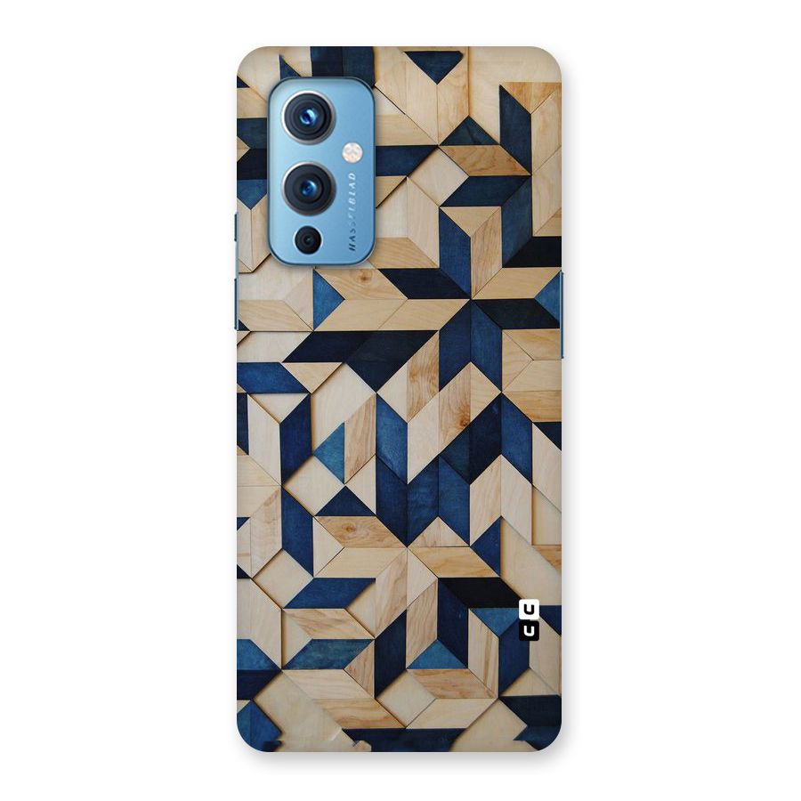 Disorted Wood Blue Back Case for OnePlus 9