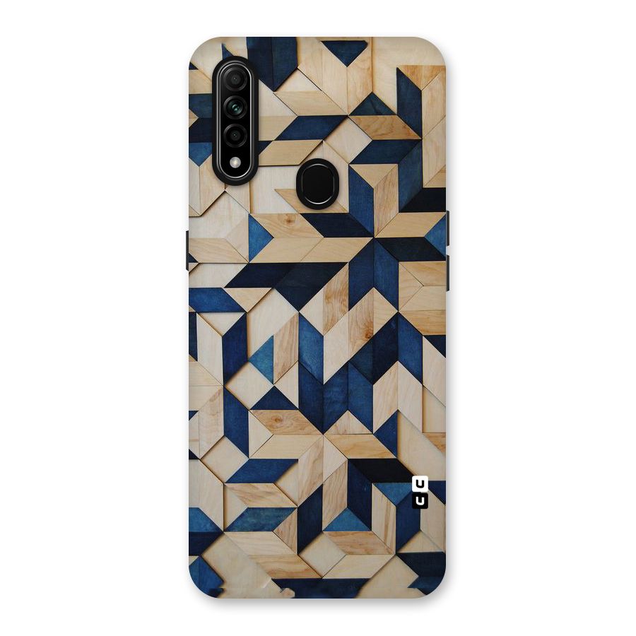 Disorted Wood Blue Back Case for Oppo A31