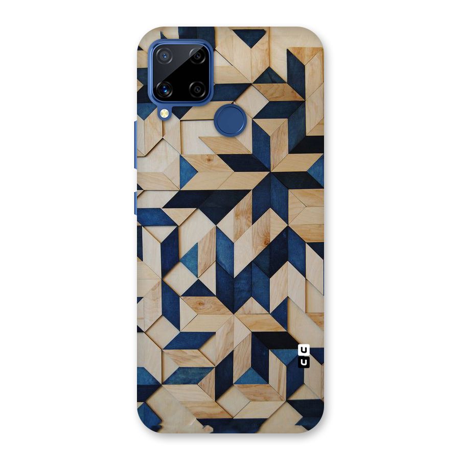 Disorted Wood Blue Back Case for Realme C12