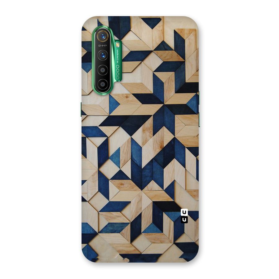 Disorted Wood Blue Back Case for Realme X2