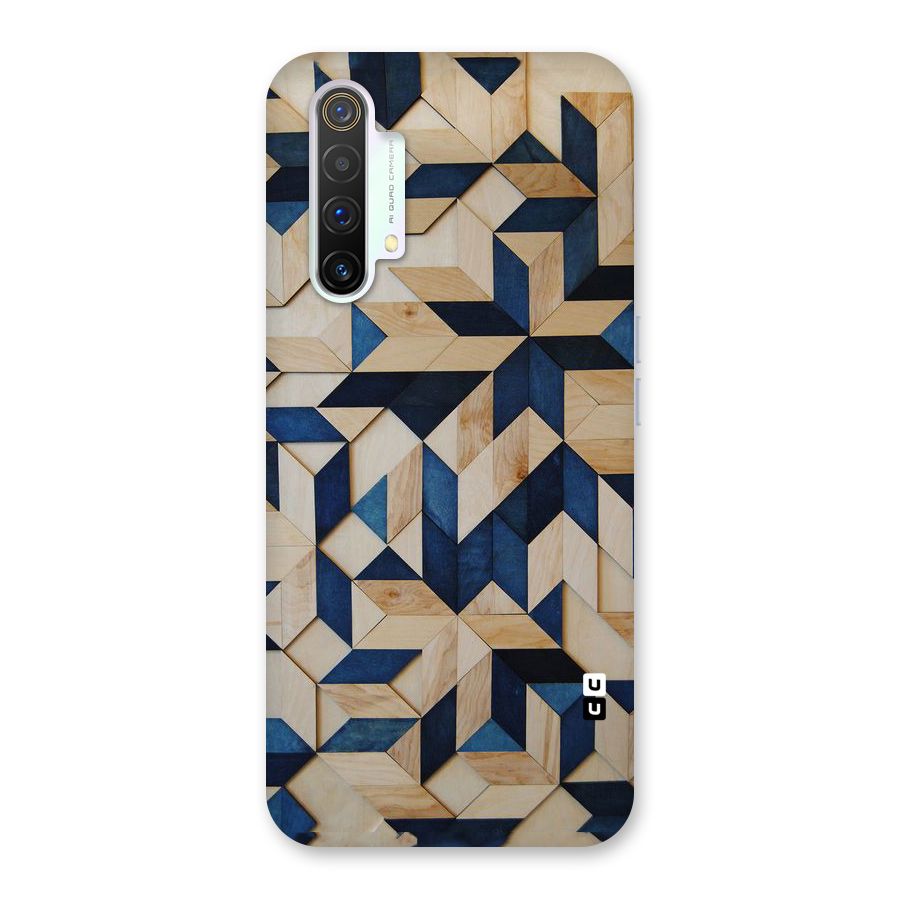 Disorted Wood Blue Back Case for Realme X3