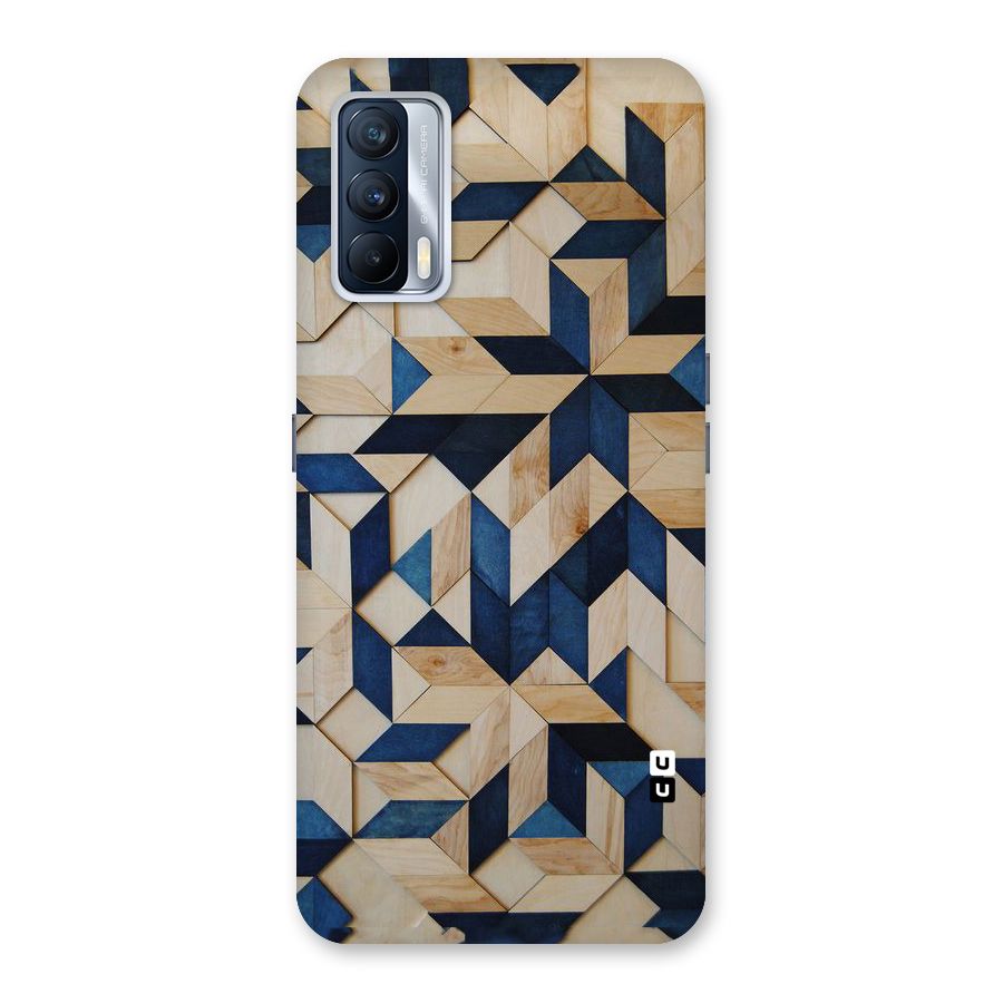 Disorted Wood Blue Back Case for Realme X7