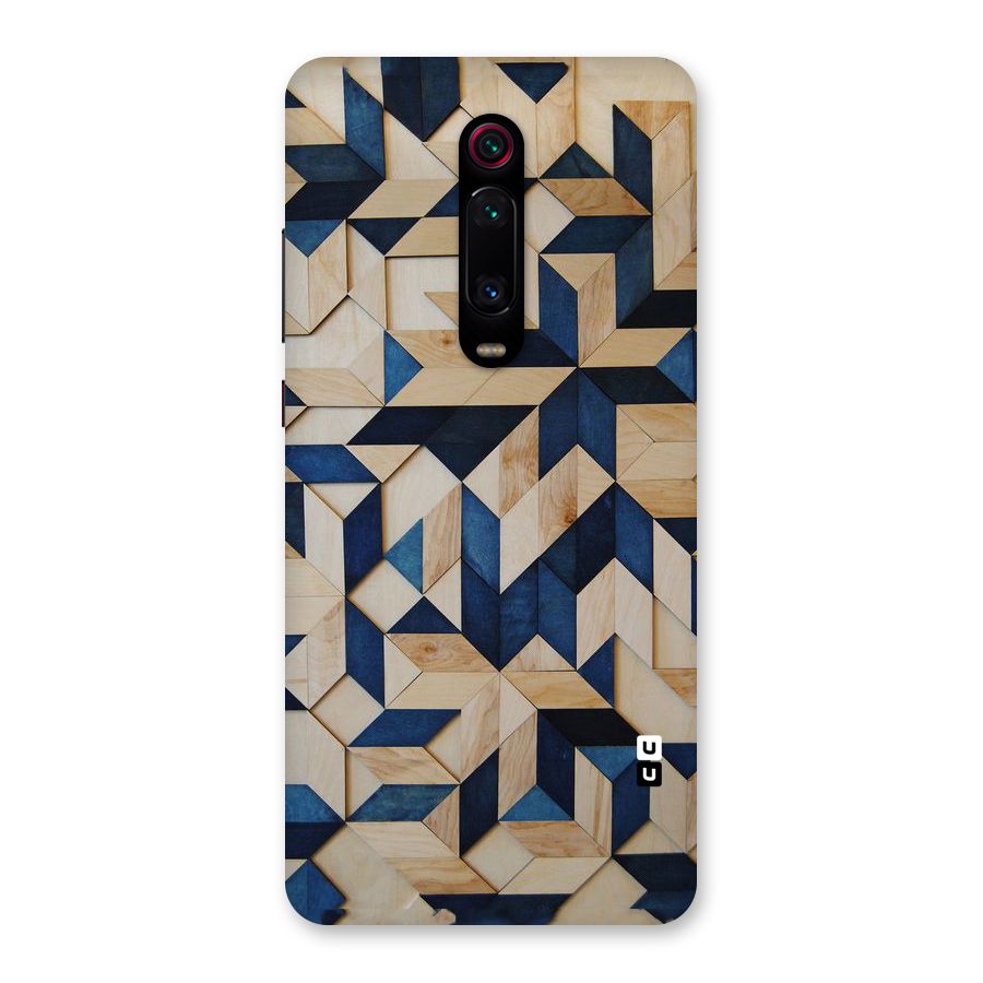 Disorted Wood Blue Back Case for Redmi K20