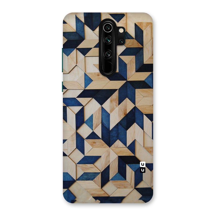 Disorted Wood Blue Back Case for Redmi Note 8 Pro