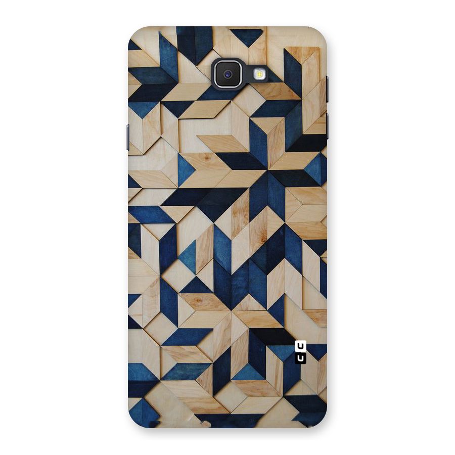 Disorted Wood Blue Back Case for Samsung Galaxy J7 Prime