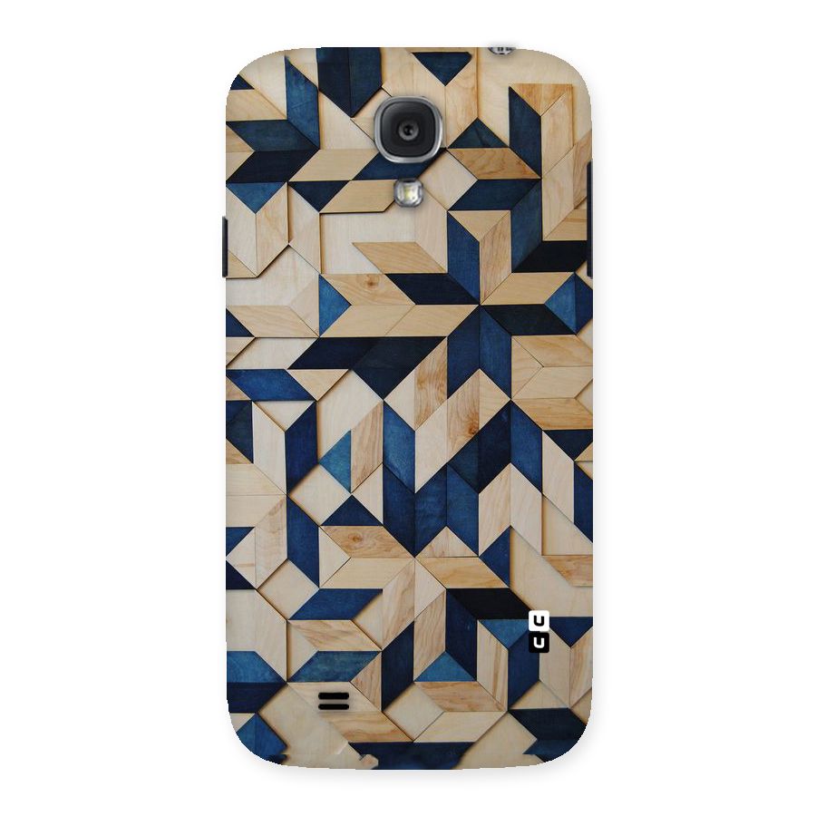 Disorted Wood Blue Back Case for Samsung Galaxy S4