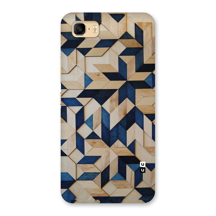 Disorted Wood Blue Back Case for Zenfone 3s Max