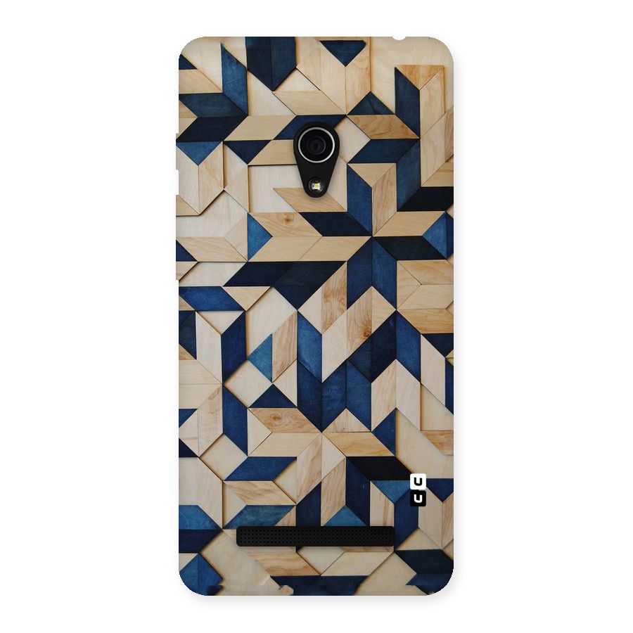 Disorted Wood Blue Back Case for Zenfone 5