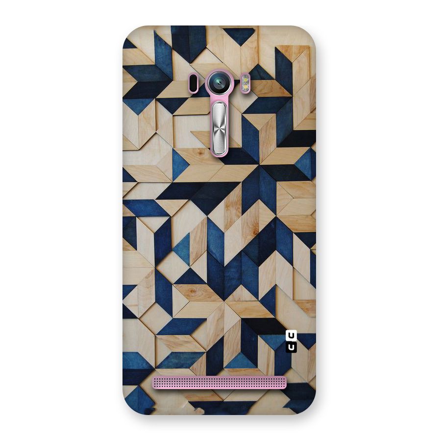 Disorted Wood Blue Back Case for Zenfone Selfie