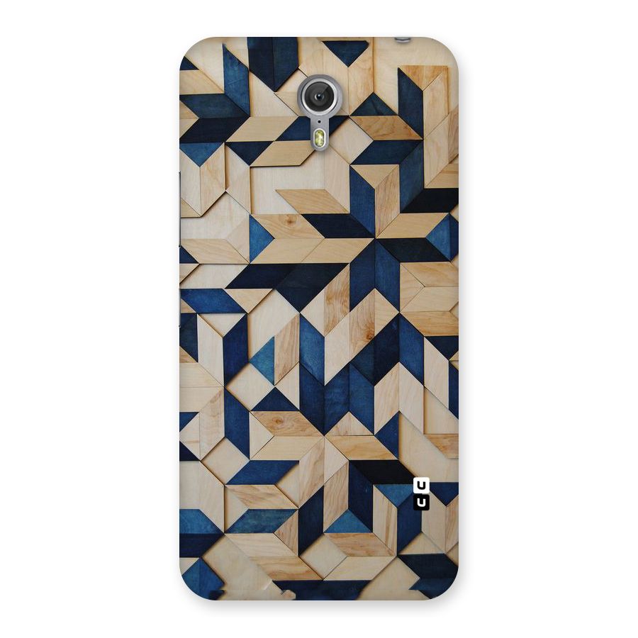 Disorted Wood Blue Back Case for Zuk Z1