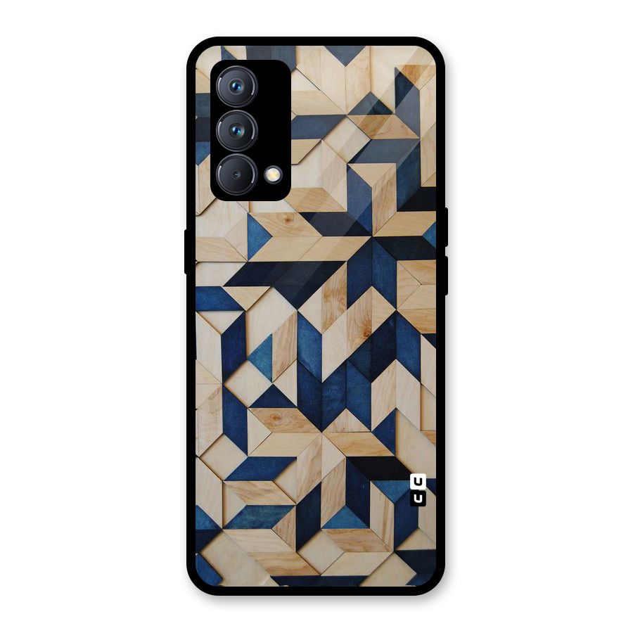 Disorted Wood Blue Glass Back Case for Realme GT Master Edition