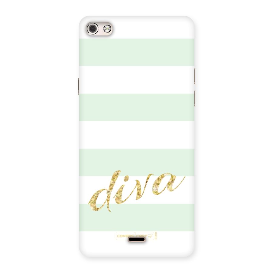 Diva Back Case for Micromax Canvas Silver 5