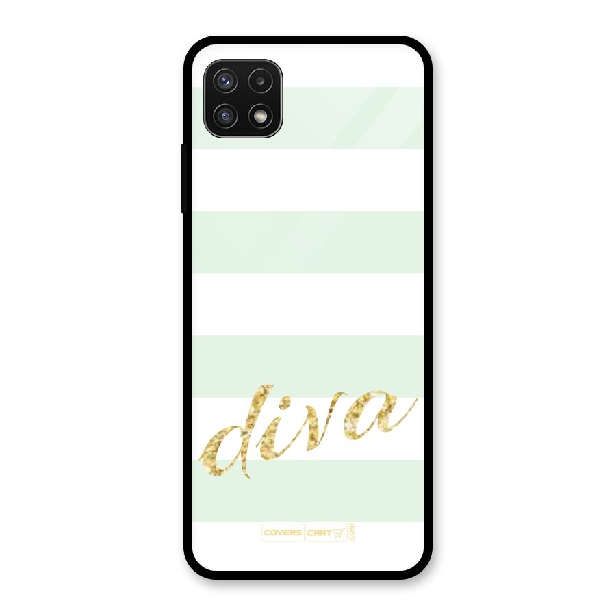 Diva Glass Back Case for Galaxy A22 5G