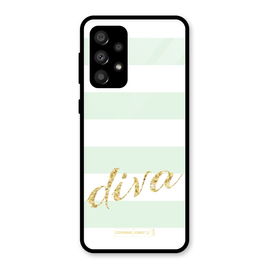 Diva Glass Back Case for Galaxy A32