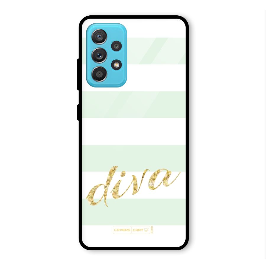 Diva Glass Back Case for Galaxy A52