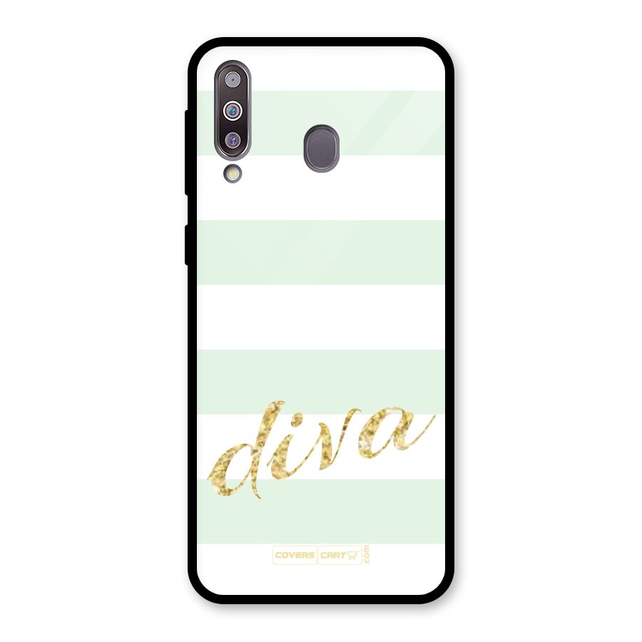 Diva Glass Back Case for Galaxy M30