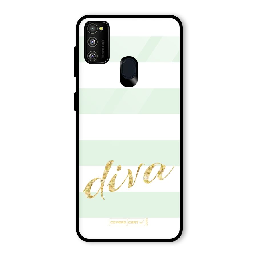 Diva Glass Back Case for Galaxy M30s