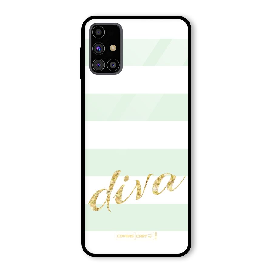 Diva Glass Back Case for Galaxy M31s