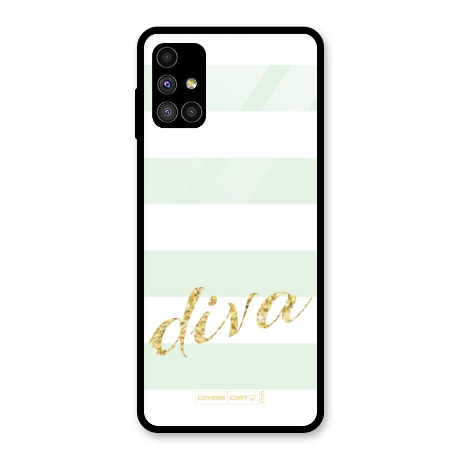 Diva Glass Back Case for Galaxy M51