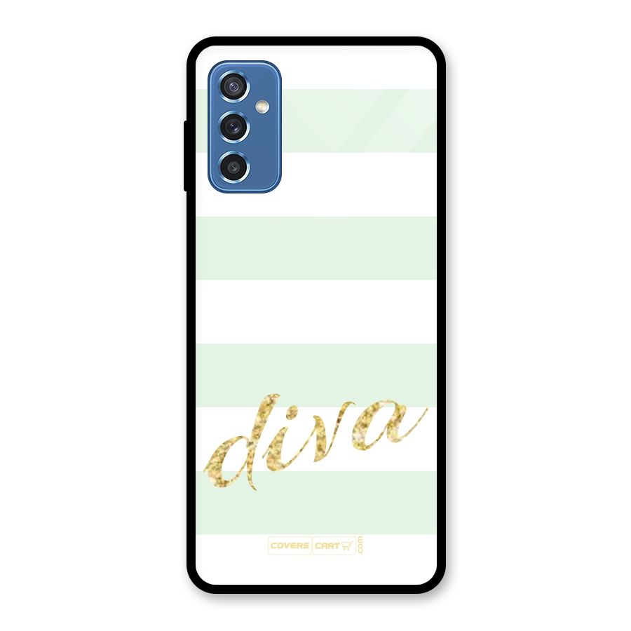 Diva Glass Back Case for Galaxy M52 5G