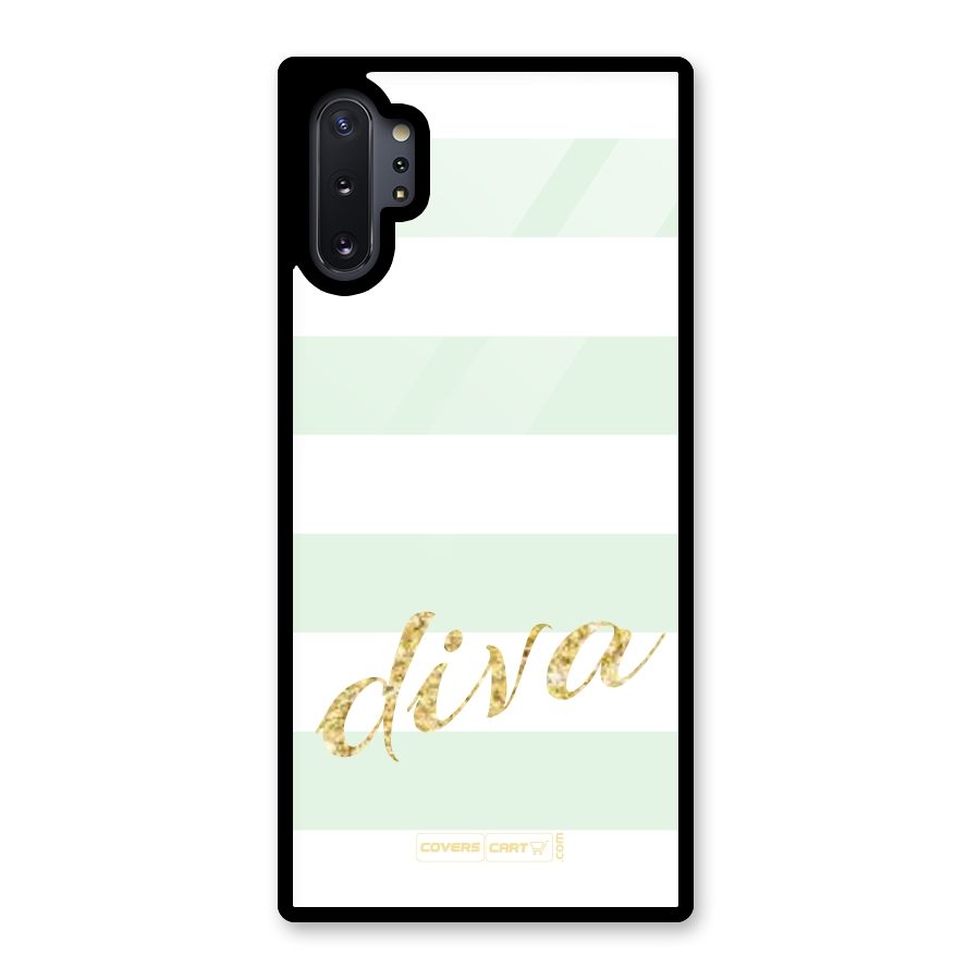 Diva Glass Back Case for Galaxy Note 10 Plus