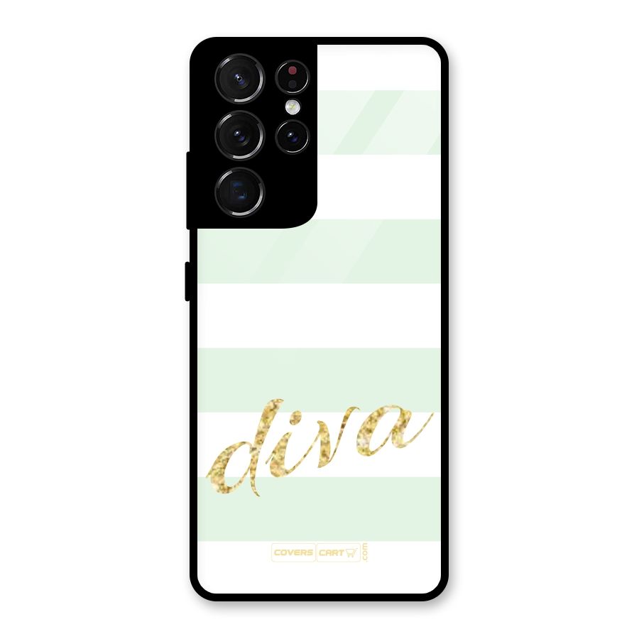 Diva Glass Back Case for Galaxy S21 Ultra 5G