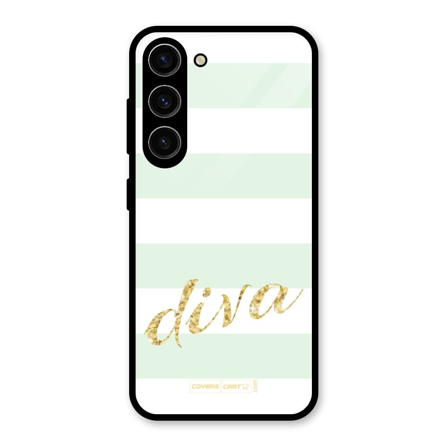 Diva Glass Back Case for Galaxy S23