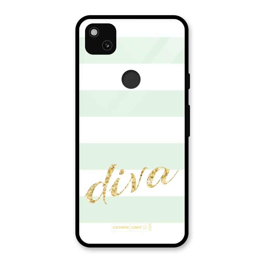 Diva Glass Back Case for Google Pixel 4a