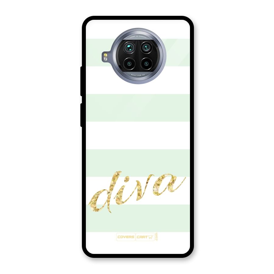 Diva Glass Back Case for Mi 10i