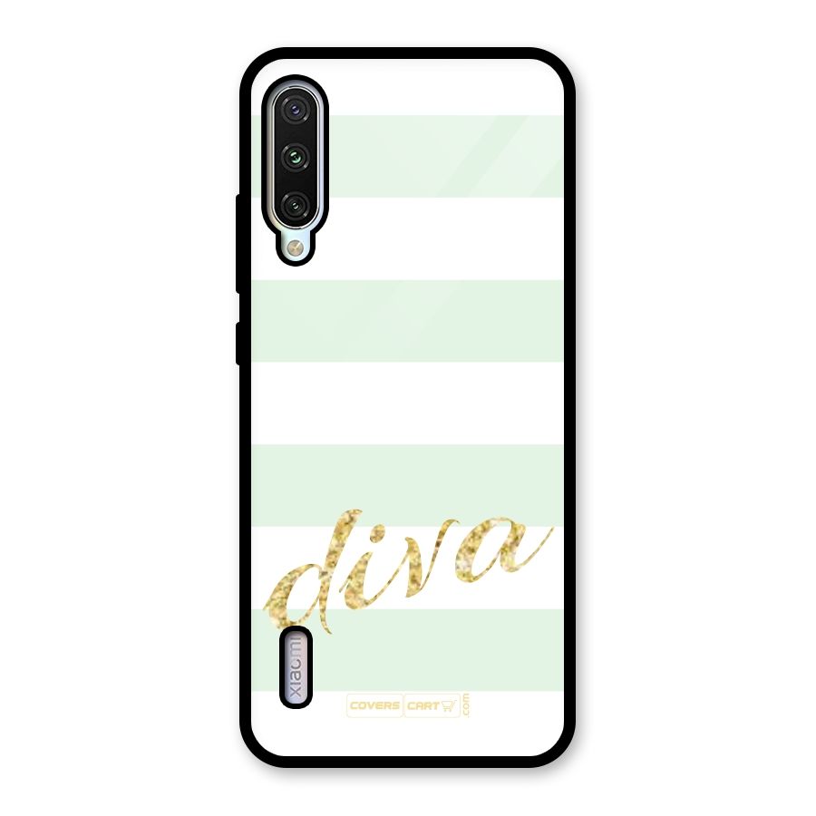 Diva Glass Back Case for Mi A3